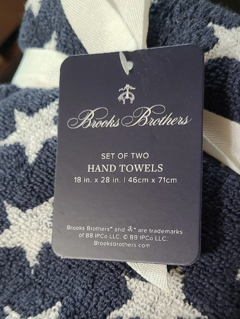 Brooks Brothers  Stars & Stripes Bath Towel Set